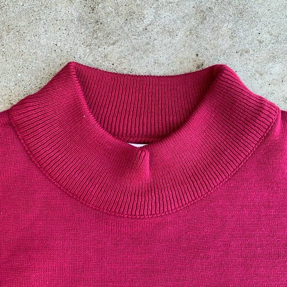 Vintage Pendleton Mock Neck Sweater Pink Small - Picture 2 of 4